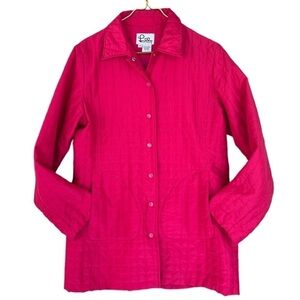 Lilly Pulitzer Vintage White Label Hot Pink Quilted‎ Jacket